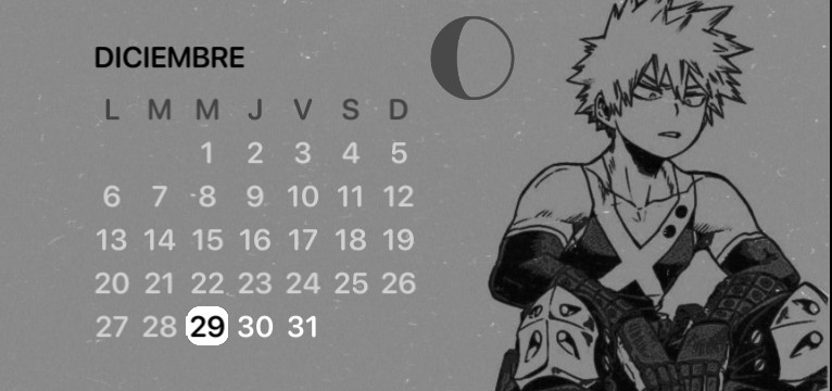 Bakugou calendar 