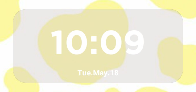 yellow cow print  widget