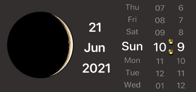 stylish time widget