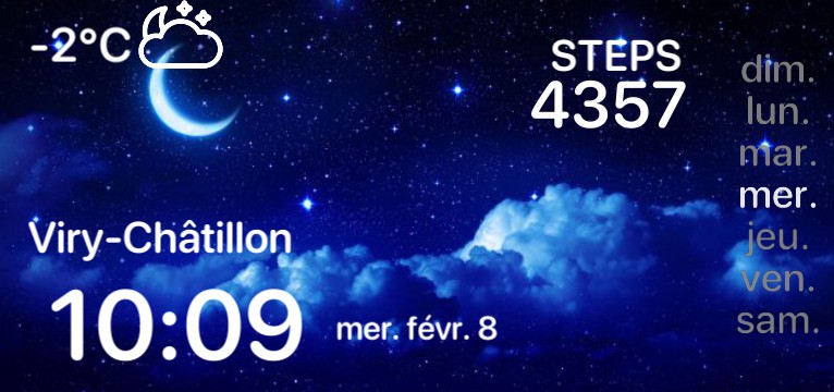 Dark blue night sky