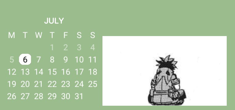 Izuku calendar :D