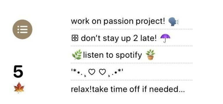 Reminders  