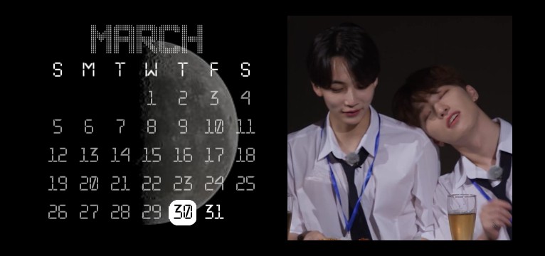 jeonghan and dino calender