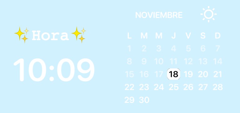 Hora y calendario