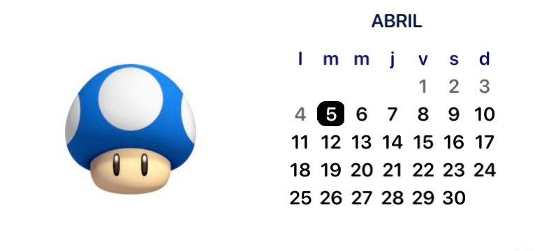 blue calendar 