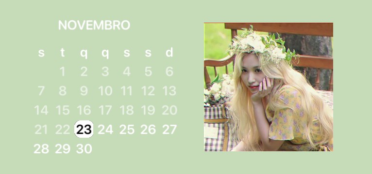 Calendar Twice Green