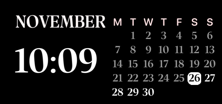 black digital clock and calender