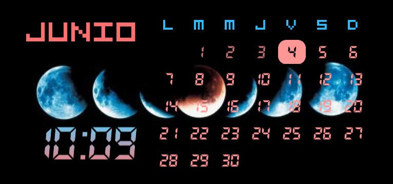 Midnight Moon Phases Calendar