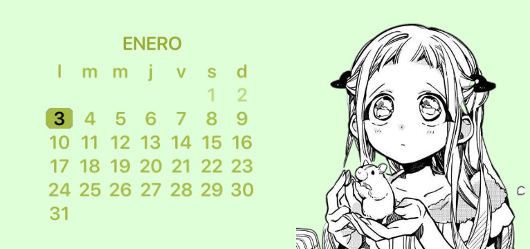 calendar anime