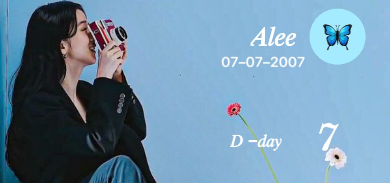 blue birthday countdown 