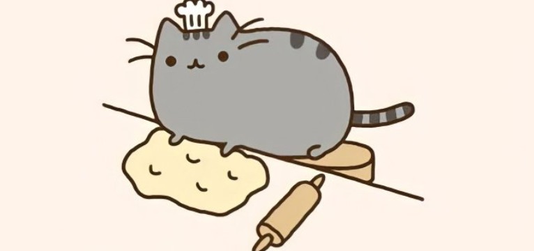 pusheen baking