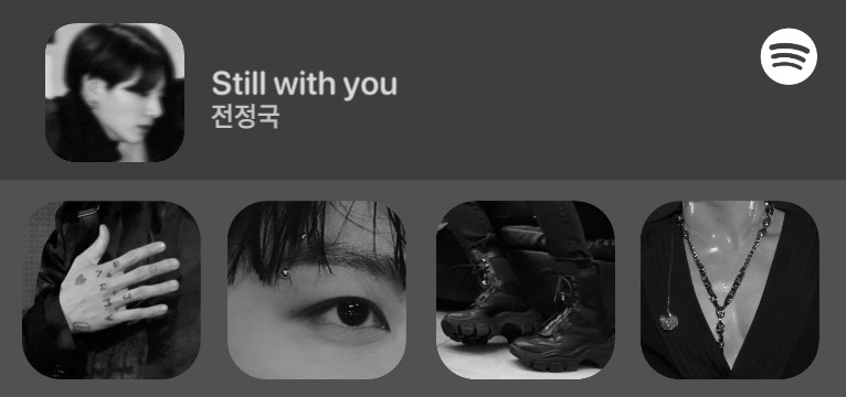Jungkook Spotify widget