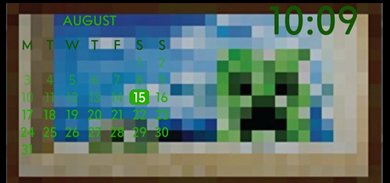 Minecraft time and calendar 