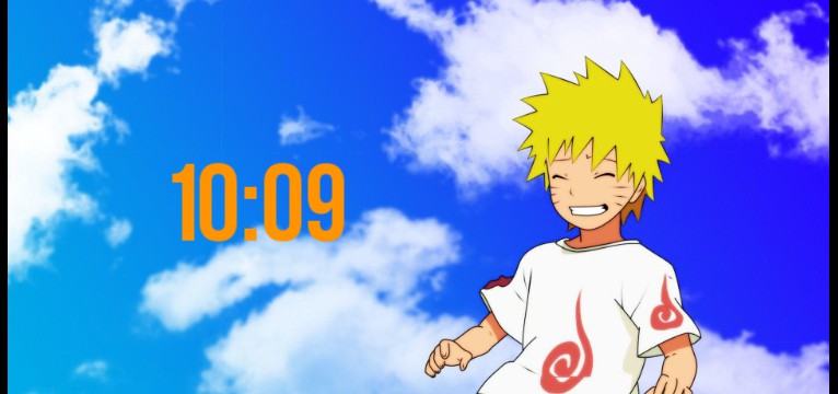 Naruto clock