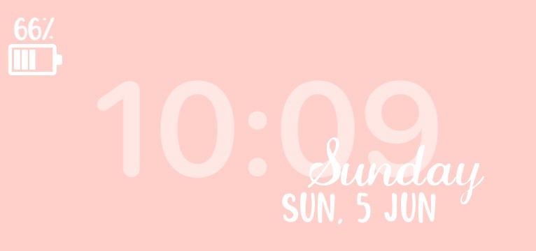 Time, battery, date