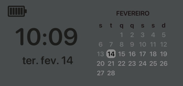 Calendar widget