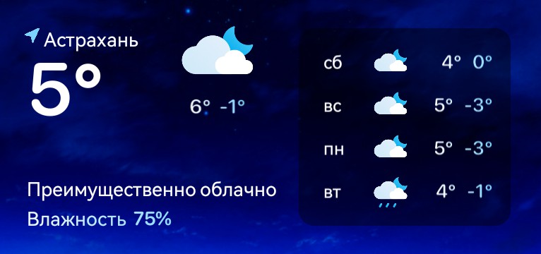 Weather 5 Days