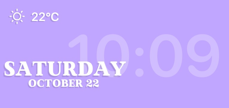 Aesthetic widget 