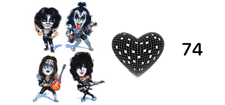 Herz Widget The Band Kiss 