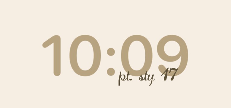 clock beige