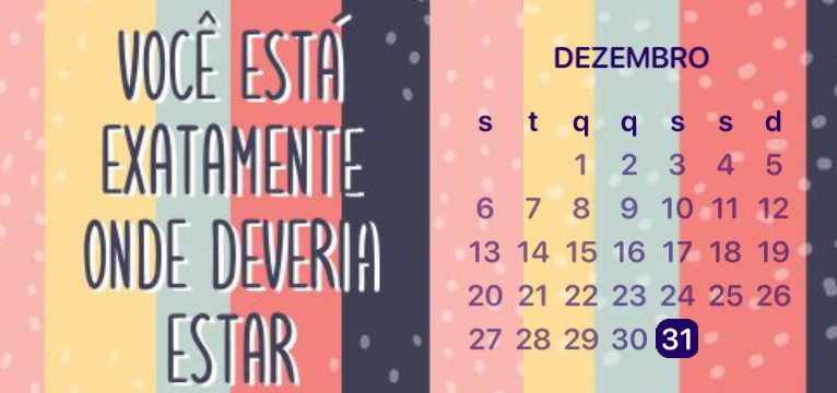 calendrio colorido 