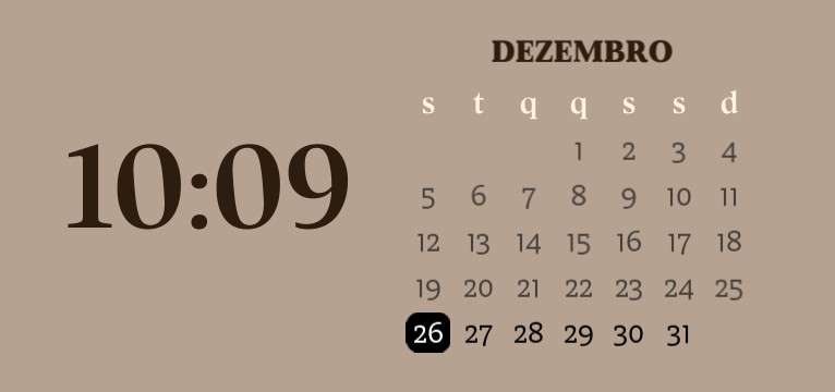 calendario bege