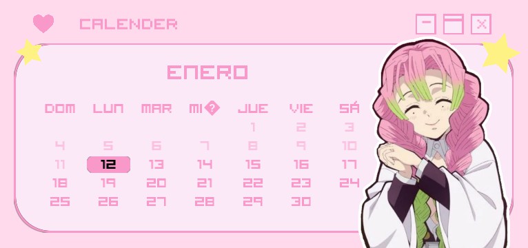 Calendar Mitsuri