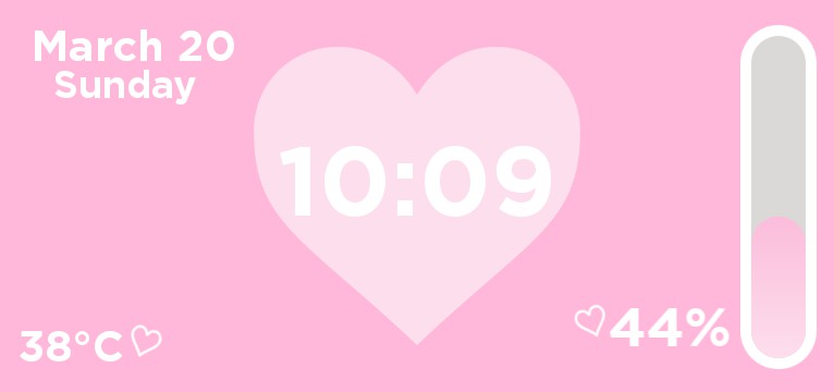 pink widget