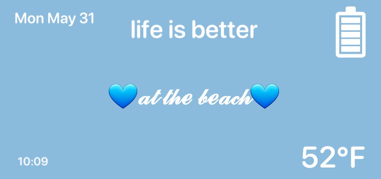 at the beach