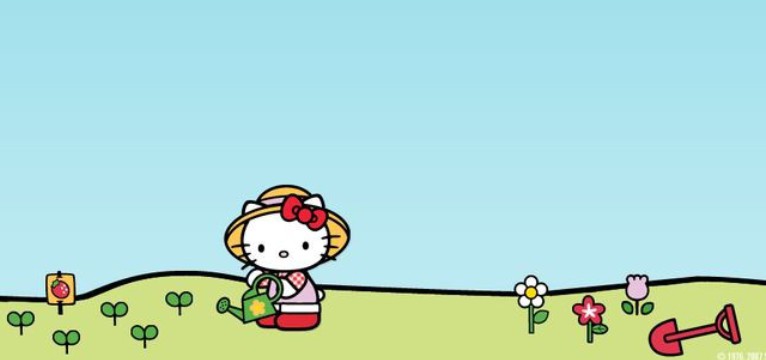 cute Hello Kitty photo widget 