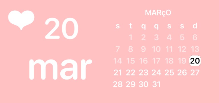 pink calendar
