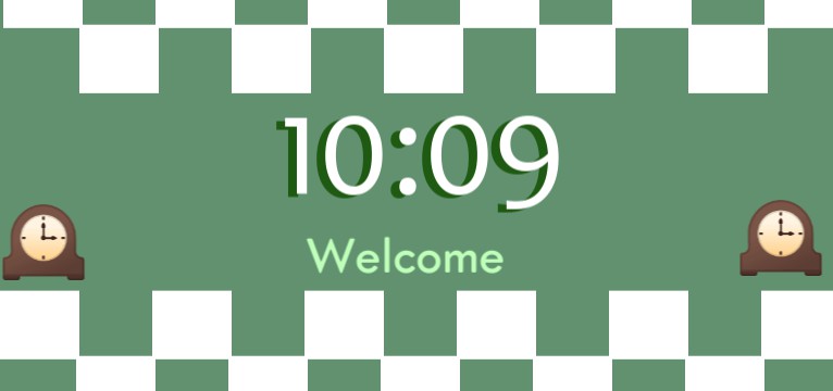 Green clock