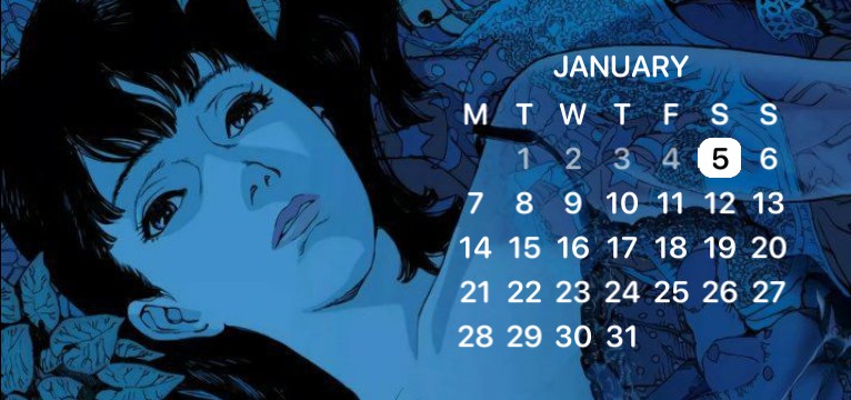 perfect blue calender 