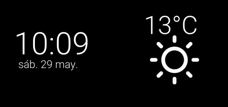 hora y clima 