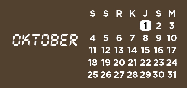 BROWN CALANDER