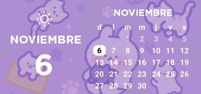 Cute Aesthetic Calendar + Weather