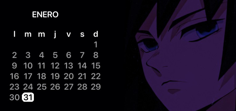 calendario de tomioka versin modo oscuro