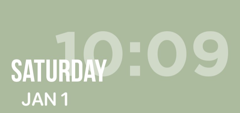 green medium time widget Copy
