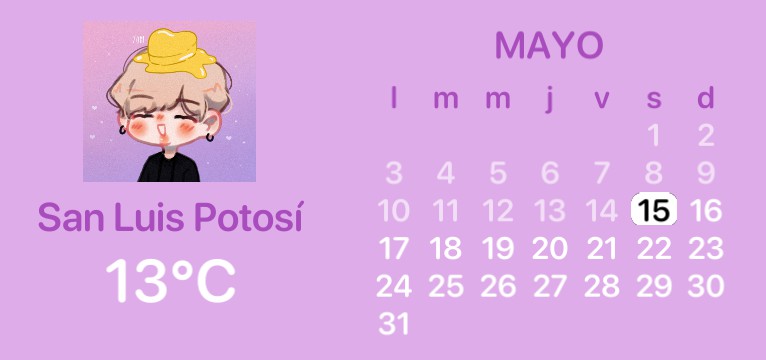 purple calendary 