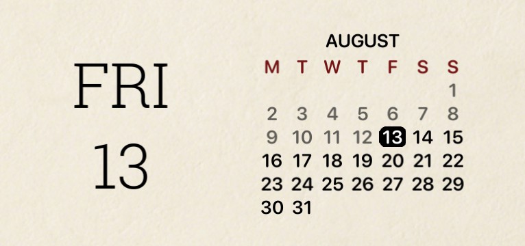 aesthetic callender