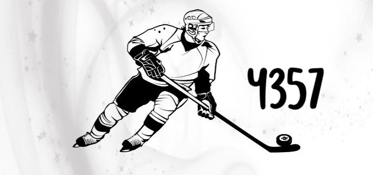 Step Eishockey BlackWhite 