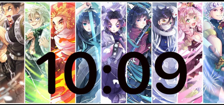 Demon Slayer hashira clock
