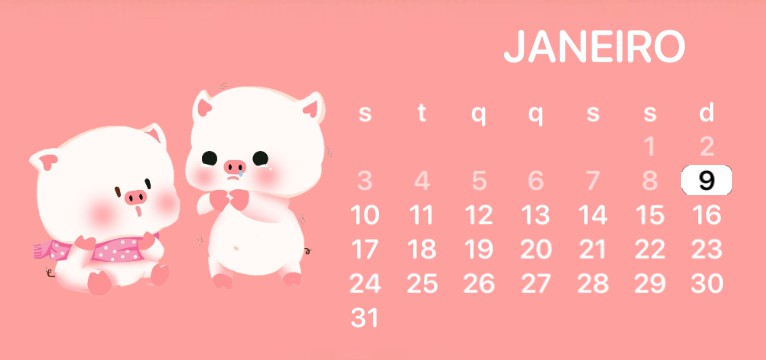 calendrio porquinhos