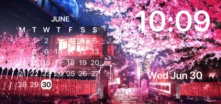 Sakura Clock+Calendar