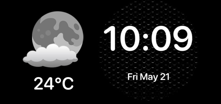 time and temperature widget 