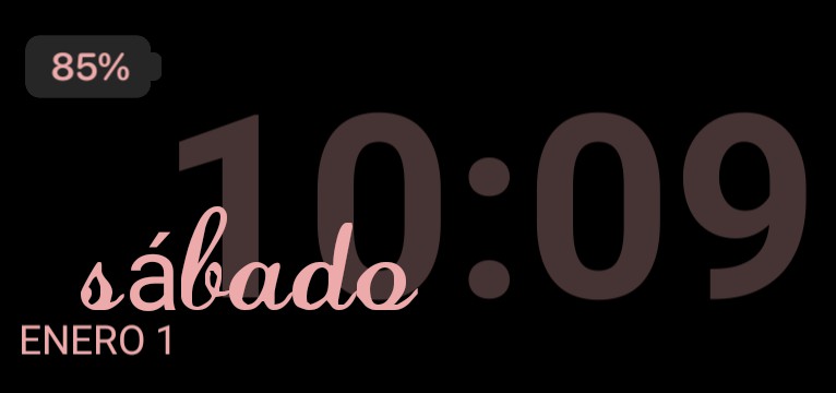 ios style pink clock