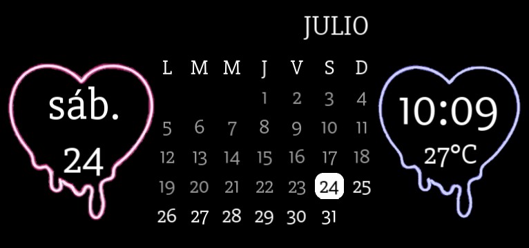 Heart calendar 