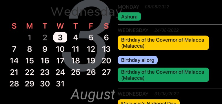Calendar V3 Advance 2022 