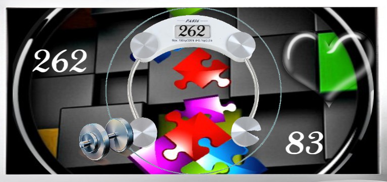 Herzschlag Kalorienverbrauch Farben Puzzle 