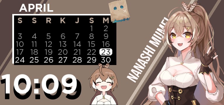 Nanashi Mumei widget